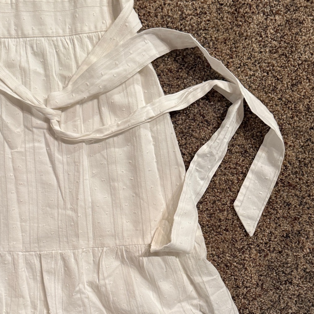 White Ruffled Dress Lulus - Picture 4 of 4